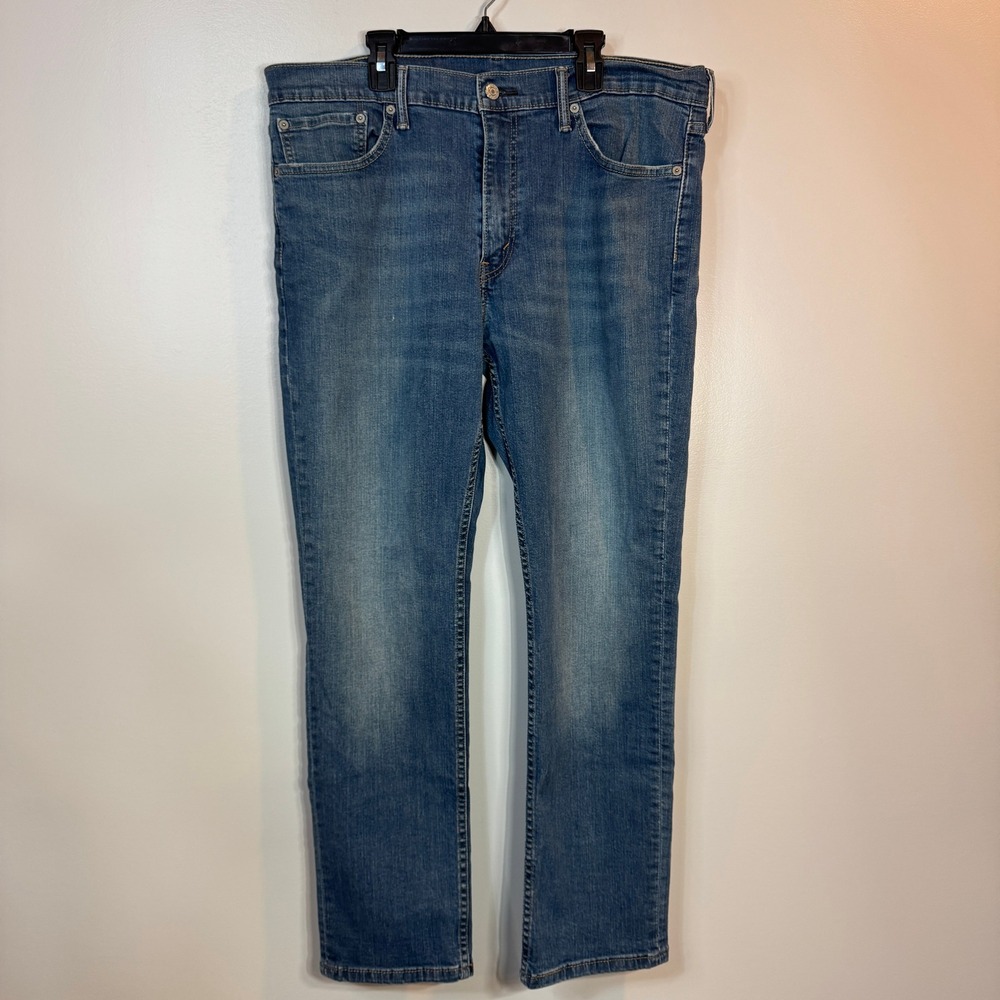 Levi Strauss & Co 511 Mens Jeans W38 L30 Blue Straight Fit Denim Actual 36x28
